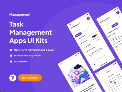 Таск менеджмент UI Kit для создания приложения