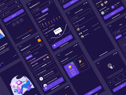 Таск менеджмент UI Kit для создания приложения