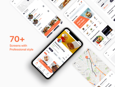 UI Kit для приложения доставки еды: готовое решение для вашего стартапа