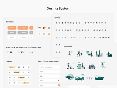 UI Kit для мобильных приложений для путешествий: Высококачественный дизайн и компоненты