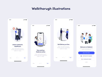 UI Kit для интернет-аптек и доставки лекарств – создайте удобное медицинское приложение